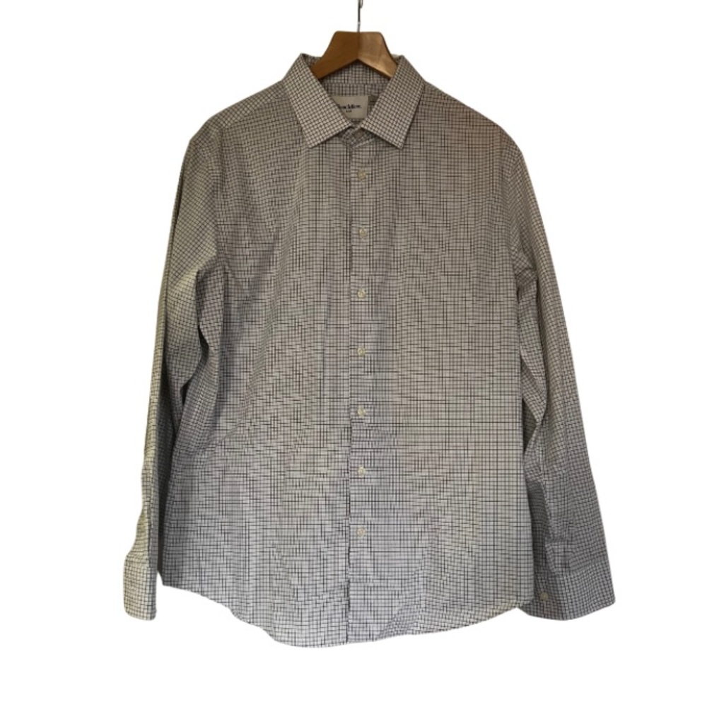 Goodfellow & Co Men's Black and White Plaid Shirt